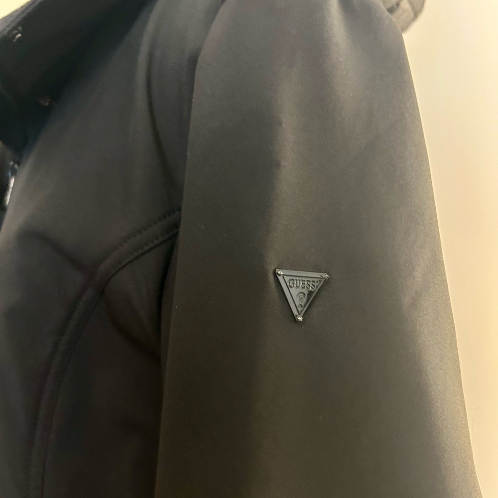 Guess Black Anorak Jacket with Hood and Weather-Resistant Fabric - Brand New - Picture 7 of 9